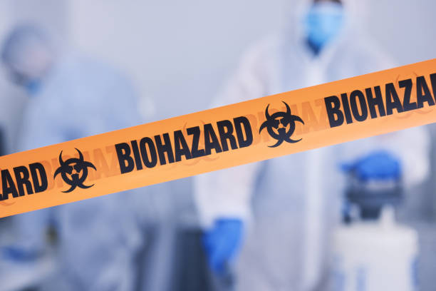 Professional Biohazard Cleanup technician working in Jefferson, MD